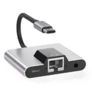 Type-C to Ethernet LAN Adapter Hub USB C to 3.5mm Audio PD Fast Charging9341