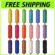 Natural Cotton 2mm Macrame Cord - 594 Yards in 18 Vibrant Colors for Creativity