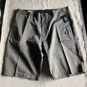 Volcom Men's 38 Vmonty Mushroom Modern Fit Shorts 11” Inseam NWT $45