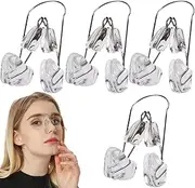 4Pcs Nose Shaper, Soft Silicone Straightener Nose Lifter, Pain-Free Comfortable Deviated Septum Corrector for Adults and Teens Beauty Tools, Shaper, Lifter