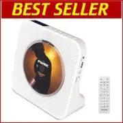 HiFi Desktop Vertical CD Player with Bluetooth, FM Radio & Easy Remote Control