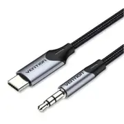 Vention BGKHF USB-C to 3.5mm Male Audio Cable - 1m - Gray Aluminum Alloy [BGKHF]