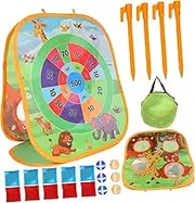 Parliky 1Set Animal Bean Bag Toss Game Outdoor Fun for Develops Coordination with Cute Designs for Birthday Parties and Play