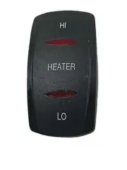 Carling Red Dual Lighted "Heater " Rocker Switch Cover