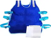 [EELHOE] Cooling Vest, Outdoor Sports Cooling Vest with Reflective Strip and Ice Packs, Ice Bag Vest for Men and Women, Adjustable Sports Cool Vest Reusable Cooling Vest for Fishing Cycling Running