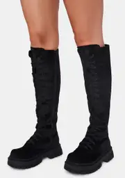 [dELiA*s by Dolls Kill] What You Get Velvet Combat Boots