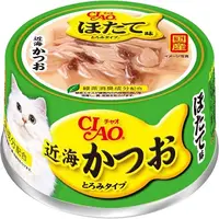 在飛比找PChome24h購物優惠-日本CIAO近海貓罐 鰹魚+干貝 (24罐/1箱)