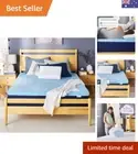 2-inch Memory Foam Mattress Topper, Made in The with a - Queen Size