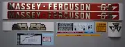 Complete Decal Set for Massey-Ferguson MF 65 MF65 Tractor - Sparex Vinyl Kit