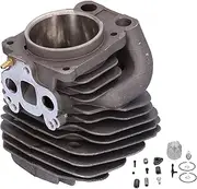 Cylinder Piston Kit for 575 575Xp 570 Chainsaw, 51mm Replacement Parts, Aluminum Alloy, sturdy and Wear, Complete Accessories Set