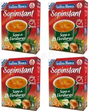 4 GALLINA BLANCA Instant Creamy Garden Veggies Soup with Croutons (12 servings)
