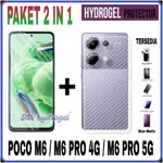 包裝 2 合 1 防刮水凝膠 GARSKIN 碳 POCO X6 X6 PRO X6 NEO M6 M6 PRO 4G