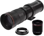HD TELEPHOTO ZOOM LENS 420-1600MM FOR NIKON D3000 D3100 D3200 D3300 D3400 D5000