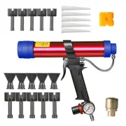 310ml Hard Sealant Adjustable Pneumatic Seam Sealer Glue Gun Air Rubber Tool Set