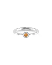 Sabrina Designs 14K 0.09 ct. tw. Diamond & Citrine Ring