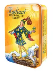 RADIANT RIDER-WAITE TAROT IN TIN Deck Card Set fortune telling oracle cards