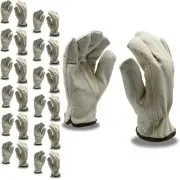 Cordova Premium Grain Pigskin Driver Gloves, Red Fleece Lined, Shirred Elastic B