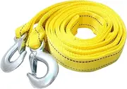 Nylon Tow Strap with Hooks - Heavy Duty Tow Rope | Recovery Tow Strap | Winch Extension Strap | Reinforced Heavy Duty Straps | Nylon Truck Securing Tow Cable | Car Recovery Straps for Rvs Suvs