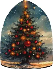 [YXYZRMY] Snow Christmas Tree Unisex Beanie Hat for Women Men Cute Funny Knit Hat Winter Beanies Ski Hats Cap, Multi-colored, One Size, Multi-colored, One Size