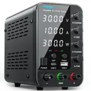 DC Power Supply Variable, 30V 10A Bench Power Supply with Encoder Coarse & Fi...