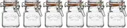Kilner 233383 Clip Closure Spice Jars, Set of 6, 35.7 cm x 8.6 cm x 9.1 cm