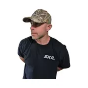 Realtree Edge 3D Tan Antler Logo Mid-Low Profile Precurved Snapback Camo Hat Cap