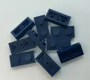 LEGO Parts Lot x (10) Ct ~ DARK BLUE PLATE 1 x 2 ~ No# 3023 ~ Factory Fresh New