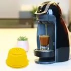 No Spill Coffee Capsule Maker Reusable Capsules with Fine Mesh Lid for Espresso