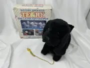 Battery Operated TERRY The Leash Control Puppy Walks Wags Tail DOG Barks Black