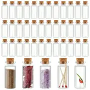 100 Pcs 30ml Small Glass Bottles with Cork Stoppers Tiny Vials for DIY Crafts