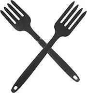 PAMINGONO Nonstick Silicone Forks 2 Pcs Set for Practical Pasta Serving Salad Mixing
