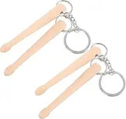 [Gatuida] 2Pcs Drumstick Keychain Creative for Music Lovers Decorative Key Ring for Bags Keys Mobile Phones Unique Drumsticks Pendant for Easy Access