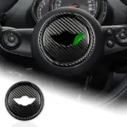 REAL HARD Carbon Fiber Steering Wheel Mark Cover For Mini F54 F55 F56 F57 F60 (for: Mini)