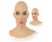 Latex Young Woman Costume Mask