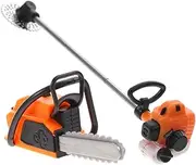 Mini Electric Chainsaw Model for Garden Decor Mini House Landscape PVC Material 2pcs