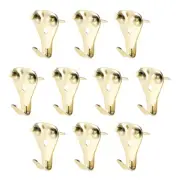 10pcs 50 lbs Picture Hangers Photo Frame Hanging Hooks Kit with Nails Holds
