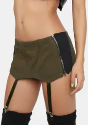 [Junker] Garter Jewel Mini Skirt