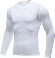 Land Sleeve Undershirt Men Long Sleeve Base Layer Athletic Undershirt Gear Workout T Shirt Fit Sleeve