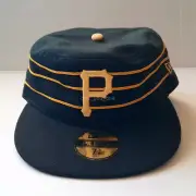 NWT New Era Pittsburgh Pirates Pillbox Hat 2017 Alt2 Stripe Black Fitted 7 3/8
