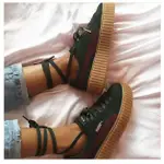 【蔡依林穿搭】PUMA BY RIHANNA SUEDE CREEPER 蕾哈娜聯名款 綠面棕底