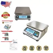 NTEP Certified 6lb Portion Scale with Backlit Dual LCD Display - Compact Design