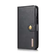 Detachable Magnetic Leather Case for Huawei P30 Lite, with Holder & Card Slots & Wallet (Black)