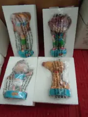 RUGRATS - GO WILD / SKIPPY PEANUT BUTTER (4) BOBBLE HEAD FIGURES ! LQQK