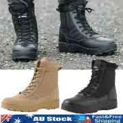 Men's Military-Tactical Combat Army Boots Durable Outdoor Hiking Work Boots AU