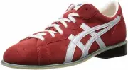 ASICS Weight Lifting Shoes 727 Red White Leather TOW727 Select Size From Japan