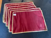 PIER 1 SAHARA SHEER & SHIMMERY REVERSIBLE SET of 6 CHRISTMAS PLACEMATS BRAND NEW