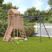 Outdoor Playset Solid Wood Douglas,Swing Sets & Playsets 48.16KG-3155871