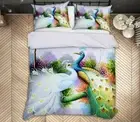 3D Noble Peacock NAO2789 Bed Pillowcases Quilt Duvet Cover Set Queen King Fay