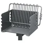 Pilot Rock Steel Park-Style Backyard Charcoal Grill, 16 1/4in.L x 14 1/8in.W,