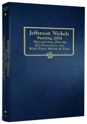 Whitman Coin Album #1973 Jefferson Nickel 2004-2024 PD&S Mint Book 5 cent